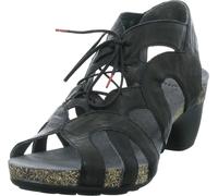 Think ! Sandales compensées pour femmes TRAUDI 28510-37, 28510-38, 28510-39, 28510-40, 28510-41, 28510-42 THI-3-000214 noir 42
