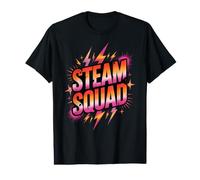 Think Stud Tech, Professeur Intelligent du Camp de Chimie Steam Squad T-Shirt Graphique avec Valeur