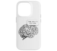 Think, While It's Still Legal: Free Speech & Thinking Brain Coque pour iPhone 14 Pro