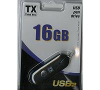 Think Xtra TX-Nano 16Go USB 2.0 Capacity Noir Lecteur USB Flash - Lecteurs USB Flash (16 Go, 2.0, Connecteur USB Type-A, Casquette, Noir)