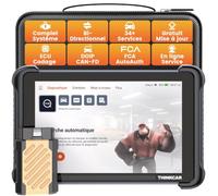 thinkcar 689BT Valise Diagnostic Auto,Avancé Système Complet，AI Intelligent | AI Intelligent,Diagnostic Avancé Système Complet,Bi-directionnel, Codage ECU,34+ Réinit., CANFD & DOIP & FCA, Gratuit à Vie
