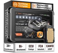 THINKCAR 689BT Valise Diagnostic Auto OBD2, AI, Bidirectionnel,34 Réinit | Assistant IA, Diagnostic Complet, Bidirectionnel, 34+ Réinit, Codage ECU, FCA Autoauth, CANFD&DoIP, Mises à Jour Gratuites