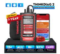 Thinkcar ThinkDiag 2 Ediag Plus, outil de diagnostic OBD2 pour tous les protocoles Canfd des voitures, tous les services de réinitialisation, 1 an de mises à jour gratuites, test actif, codage ECU. Ed