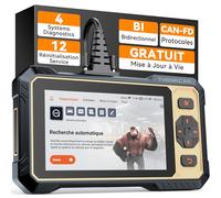 THINKCAR Valise Diagnostic Auto ThinkScan 662,Tests Actifs Bidirectionnels,4 Systèmes ABS SRS Transmission Moteur, 12 Réinitialisations Huile/Frein/SAS/DPF/ABS/BMS/Inject etc. Mise à Jour Gratuite