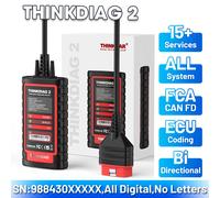 ThinkDiag 2 ALL Software, 1 an de mises à jour gratuites, outil de diagnostic automobile, prise en charge de CAN FD, codage ECU, test actif, 16 fonctions de réinitialisation, scanner OBD2 THINKDIAG 2