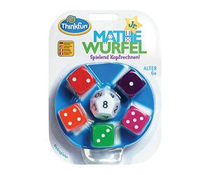 ThinkFun - 76316 - Math Cube Junior - Approfondissez Les mathématiques de Base de manière ludique, apprenez sans même Vous en Rendre Compte. Un Jeu de dés pour Les Enfants à partir de 6 Ans