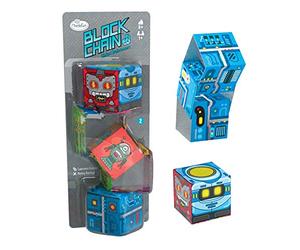 ThinkFun 76425 Bloc chaîne : Robot - Les Nouveaux Brainteaser pour Filles et garçons à partir de 8 Ans - Entraînement du Cerveau avec chaînes dés, Parfait à emporter et à Offrir