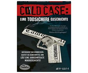 ThinkFun 76464 - Cold Case : Une Histoire infaillible. Qui Trouve Le Tueur ? Jeu de Crime pour Adulte à partir de 14 Ans, Jeu de Puzzle pour 1 Joueur