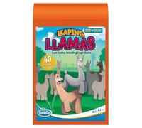 ThinkFun- Flames 76545-Flip N' Play Leaping Llamas-Le Jeu de logique-pour Enfants et Adultes 8 Ans-À partir de 1 Joueur, 76575, Blanc