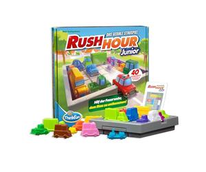 ThinkFun 76603 - Rush Hour Junior - Le célèbre Jeu de logique pour Les Enfants de 5 Ans et Plus. Le Jeu des embouteillages pour garçons et Filles.