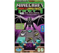 ThinkFun - Jeux Minecraft, pour Les Enfants à partir de 7 Ans, 40 défis, Jeu de Voyage « Magnetic Pieces », Jeux éducatifs pour développer la pensée logique, Italien, Espagnol, Portugais