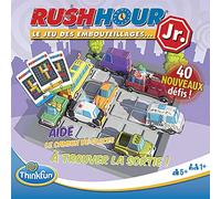 ThinkFun - Rush Hour Junior - Jeu de logique - Casse-tête - Embouteillage - 40 défis 4 Niveaux - 1 Joueur ou Plus dès 5 Ans - Ravensburger - 76304 - Mixte - Version française