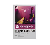 Thinkin Bout You Frank OceanWall Art Peinture décorative minimaliste moderne imperméable facile à entretenir pour salon, chambre à coucher, arrière-plan mural pour améliorer le style, 60 x 90 cm