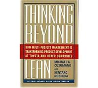 Thinking Beyond Lean Michael A. Cusumano, Nobeoka Kentaro (Auteur)