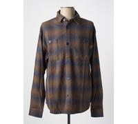 thinking mu chemises homme de couleur marron S