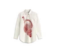 Thinking MU Chemisier 'Odie' rouge / blanc, Taille L