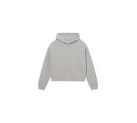 Thinking MU Sweat-shirt 'Valeria' gris chiné / vert foncé, Taille L