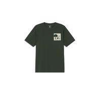 Thinking MU T-Shirt 'Aaron' vert / blanc cassé, Taille XXL