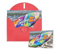 Thinking of You Cards Carte de remerciement 15 x 10 cm avec enveloppe Surf's up Carte de vœux vierge pour toutes les occasions