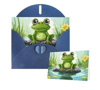 Thinking of You Cartes d'anniversaire avec enveloppes, grenouille dans un étang, cartes vierges pour toutes les occasions, carte de vœux d'anniversaire pour invitations de mariage, remerciements, 10 x