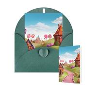 Thinking of You Cartes de vœux d'anniversaire avec enveloppes Candy Land Cartes vierges pour toutes les occasions Carte d'anniversaire Carte de remerciement pour invitations de mariage Noël 10 x 15 cm