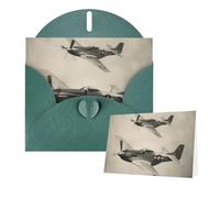 Thinking of You Cartes vierges avec enveloppes de la Seconde Guerre mondiale Avion Cartes vierges pour toutes les occasions Carte de condoléances Carte vierge Carte de vœux de remerciement pour