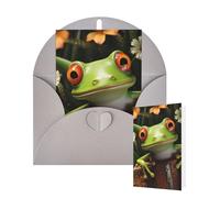 Thinking of You Cartes vierges avec enveloppes Motif grenouille Pour toutes les occasions Anniversaire Carte de remerciement pour invitations de mariage Saint-Valentin 10 x 15 cm