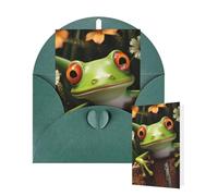 Thinking of You Cartes vierges avec enveloppes Motif grenouille Pour toutes les occasions Anniversaire Carte de remerciement pour invitations de mariage Saint-Valentin 10 x 15 cm