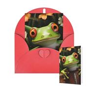 Thinking of You Cartes vierges avec enveloppes Motif grenouille Pour toutes les occasions Anniversaire Carte de remerciement pour invitations de mariage Saint-Valentin 10 x 15 cm