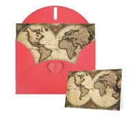Thinking of You Cartes vierges vintage avec enveloppes Carte du monde ancienne carte vierge pour toutes les occasions Carte de condoléances Carte vierge Carte de remerciement Cartes de vœux pour