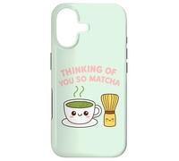 Thinking of You So Matcha Lover Thé Vert Kawaii Pun Graphic Coque pour iPhone 17