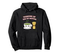 Thinking of You So Matcha Lover Thé Vert Kawaii Pun Graphic Sweat à Capuche