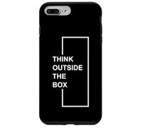 Thinking Outside The Box Citation de Motivation Art Minimaliste Coque pour iPhone 7 Plus/8 Plus