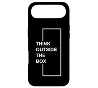 Thinking Outside The Box Citation de Motivation Art Minimaliste Coque pour iPhone Air