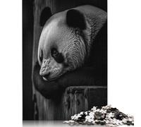 Thinking Panda Poster Puzzle 1000 Pieces Cadeau Unique Jeu Éducatif Défi Jouet À De Qualité Supérieure Peinture Art pour Adultes Et Enfants À Partir De 14 Ans 1000pcs (38x26cm)