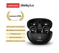 Thinkplus Lenovo LP25 Ecouteurs Bluetooth à clip, batterie longue autonomie, compatible Apple et Android - Noir
