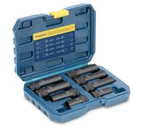 Thinkpro Kit de démontage de verrou de roue - 8 pièces SAE et métriques pour un retrait facile des écrous de roue de verrouillage sur les roues de rechange et d'usine