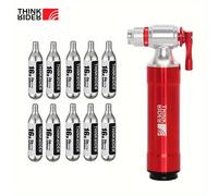 ThinkRider CO2 pompe pour vélo Schrader Presta adaptateur vélo pompe gonfleur aluminium pneu Tube Mini taille vtt vélo pompes CO2 Ca 16gX20 Pack