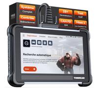 ThinkScan 672 Valise Diagnostic Auto, avec Bidirectionnel, Diagnostic Automobile Complet, 28+ Réinitialisation, OBD-II, FCA Autoauth, CANFD&DoIP, Mises à Jour Gratuites