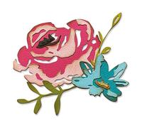 Thinlits Die Fleurs Au Pinceau 4 Par Tim Holtz 4 Pcs