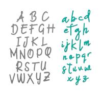 Thinlits Die Set Alphabet - 2 Pcs