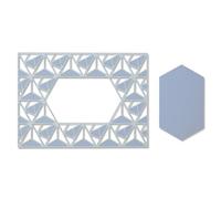 Thinlits Die Set Cadre Bordure Géo - 2 Pcs