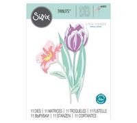 Thinlits Die Set Fleurs De Printemps En Superposition Par Lisa Jones 7 Pcs