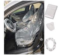 THINNGEN Lot de 300 housses de siège de voiture jetables en plastique pour voitures avec housses de volant, pommeau de levier de vitesse