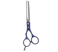 Thinning Shears Scissors Toothed Blade Hair Cutting Household Aluminum Hairdressing Blue for Salon and Home Use