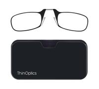 ThinOptics Lunettes De Lecture 1.0 À Monture Noire Avec Étui Compact Universel - Lunettes De Lecture 1.0 À Monture Compacte Et Pliable Avec Technologie Flex-fit - Unisexe Hommes Et Femmes