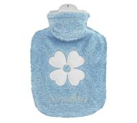 Thinp Bouillotte avec housse - 500 ml - Petite bouillotte portable - Anti-fuite - Lavable - Pour le ventre, le dos, la nuque - Soulage la douleur