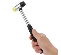 Thinp Noir Marteau en caoutchouc souple Marteau à double face Petit Marteau à maillet Avec Poignée Antidérapante, pour l'artisanat du cuir DIY Outils d'installation à domicile