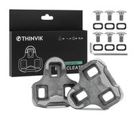 Thinvik Cales de Pédale Vélo Route pour Look Keo - Semelles Antidérapantes pour Chaussures de Cyclisme avec Design Antiglisse pour Vélo de Route - Angles 0°