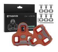 Thinvik Cales de Pédale Vélo Route pour Look Keo - Semelles Antidérapantes pour Chaussures de Cyclisme avec Design Antiglisse pour Vélo de Route - Angles 9°